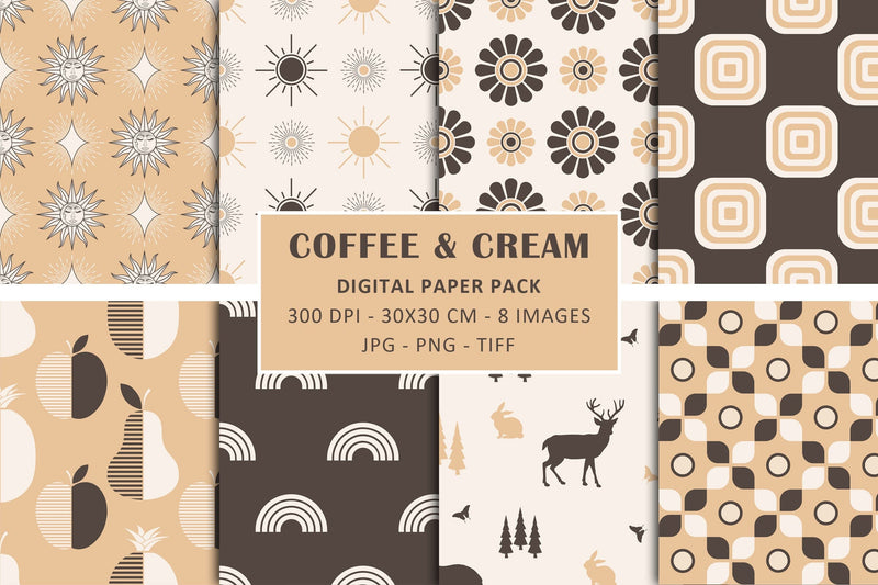 8 Repeating Seamless Surface Patterns Digital Pattern Karma Genie Graphics 