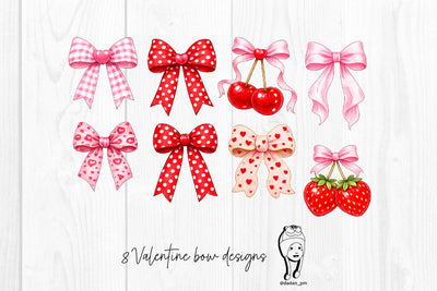 8 Valentine bow designs SVG dadan_pm 