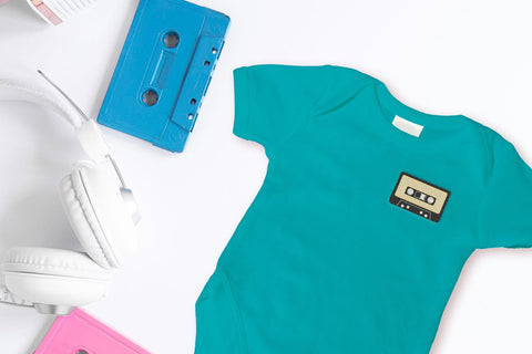 80s Rainbow Cassette Tape Mini Embroidery Embroidery/Applique DESIGNS Designed by Geeks 