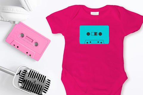 80s Rainbow Cassette Tape Mini Embroidery Embroidery/Applique DESIGNS Designed by Geeks 