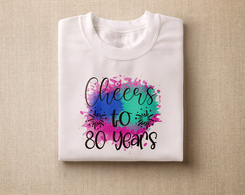 80th Birthday Sublimation Designs Bundle, 6 80th Birthday PNG Files, Hello Eighty PNG, Cheers To Eighty Years PNG, Vintage 1945 PNG Sublimation HappyDesignStudio 