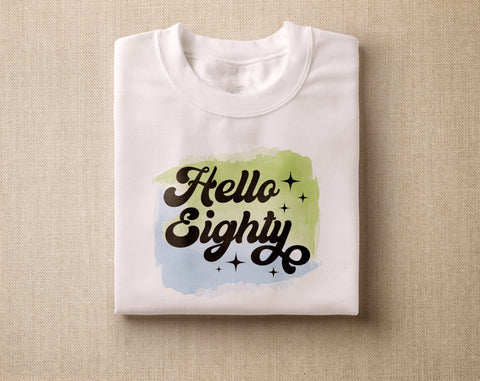 80th Birthday Sublimation Designs Bundle, 6 80th Birthday PNG Files, Hello Eighty PNG, Cheers To Eighty Years PNG, Vintage 1945 PNG Sublimation HappyDesignStudio 