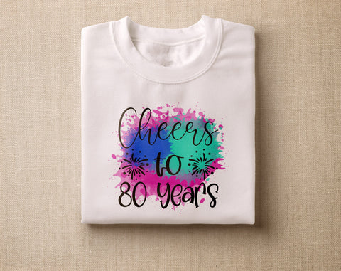 80th Birthday Sublimation Designs Bundle, 6 80th Birthday PNG Files, Hello Eighty PNG, Cheers To Eighty Years PNG, Vintage 1946 PNG Sublimation HappyDesignStudio 