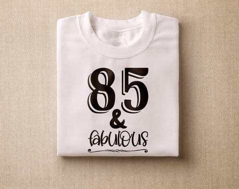 85th Birthday SVG Bundle, 6 Designs, 85th Birthday Shirt SVG, 85 And Fabulous SVG, Cheers To 85 Years SVG, Vintage 1939 SVG, Hello Eighty Five SVG SVG HappyDesignStudio 