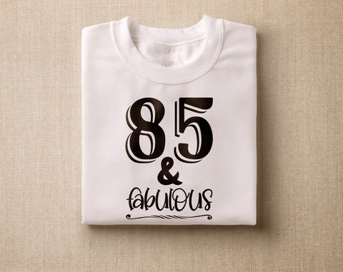 85th Birthday SVG Bundle, 6 Designs, 85th Birthday Shirt SVG, 85 And Fabulous SVG, Cheers To 85 Years SVG, Vintage 1941 SVG, Hello Eighty Five SVG SVG HappyDesignStudio 