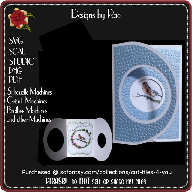 880 Gatefold CircleCard SVG Designs by Rae 