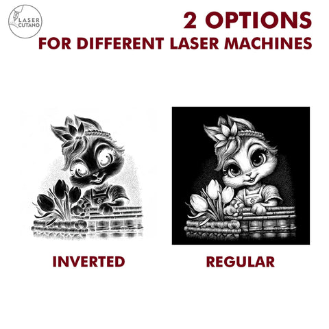 9 Cute Spring Easter Bunny Slate Coaster Engraving Designs - PNG Bundle SVG LaserCutano 