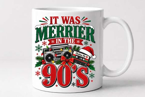 90s Christmas Retro Boombox Design SVG BillahCrafts 