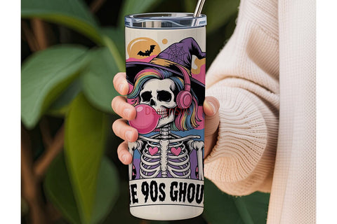 90s Ghoul 20oz Tumbler Wrap Sublimation DesignSVG 