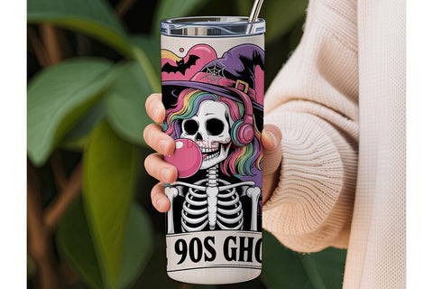 90s Ghoul 20oz Tumbler Wrap Sublimation DesignSVG 