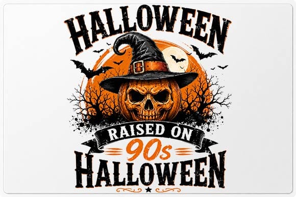 90s Halloween PNG, Retro Pumpkin Sublimation Design SVG BillahCrafts 