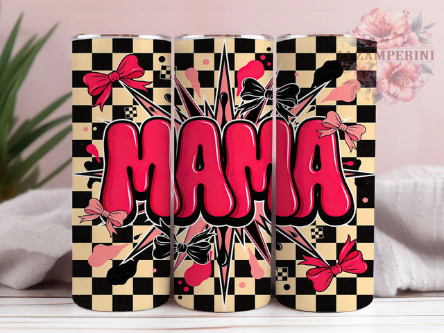 90s Kawaii Punk MAMA 20oz Tumbler, Kawaii Punk, 90s Style, MAMA Design, Sublimation Wrap, 20oz Tumbler, Retro Aesthetic, Cute Bold Sublimation Li Zamperini 