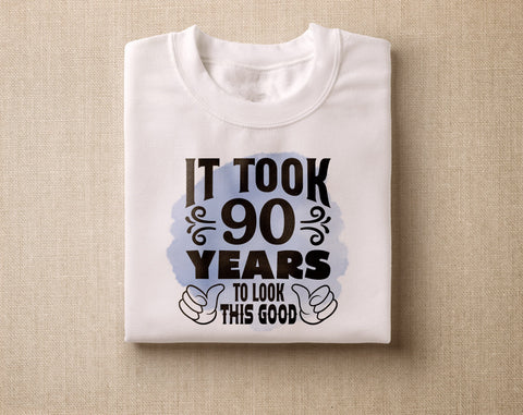 90th Birthday Sublimation Designs Bundle, 6 90th Birthday PNG Files, 90 And Fabulous PNG, Cheers To 90 Years PNG, Hello Ninety PNG, Vintage 1936 PNG Sublimation HappyDesignStudio 