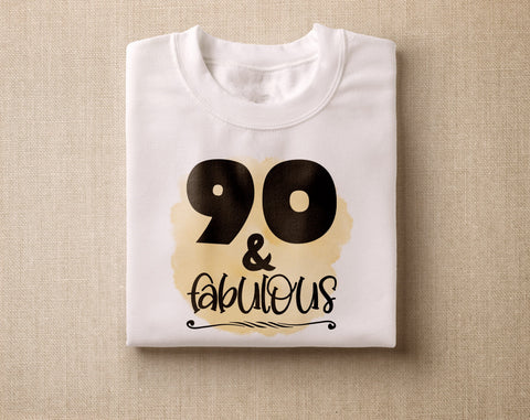 90th Birthday Sublimation Designs Bundle, 6 90th Birthday PNG Files, 90 And Fabulous PNG, Cheers To 90 Years PNG, Hello Ninety PNG, Vintage 1936 PNG Sublimation HappyDesignStudio 