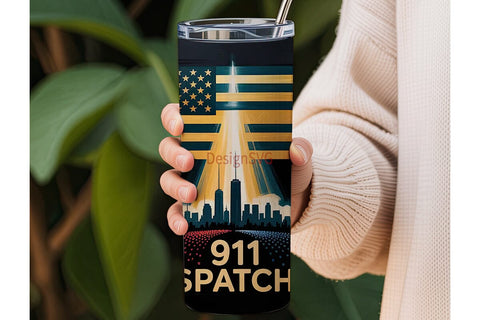 911 Dispatcher Tribute 20oz Tumbler Wrap Sublimation DesignSVG 
