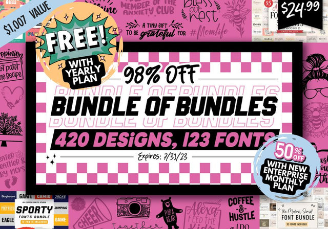 95% Off Summer Design Mystery Pack So Fontsy 