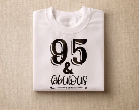 95th Birthday SVG Bundle, 6 Designs, 95th Birthday Shirt SVG, 95 And Fabulous SVG, Cheers To 95 Years SVG, Vintage 1931 SVG, Hello Ninety Five SVG SVG HappyDesignStudio 