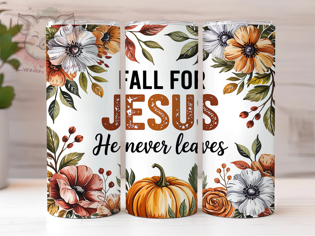 Faith & Fall Jesus Tumbler Wrap, Christian Fall Wrap, 20oz Sublimation ...