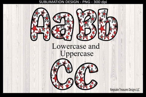 BLACK AND RED DOODLE STAR FAUX EMBROIDERY ALPHA SUBLIMATION PNG.jpg