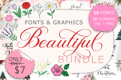Beautiful Font and Graphics Bundle 1200 x 800 px.png