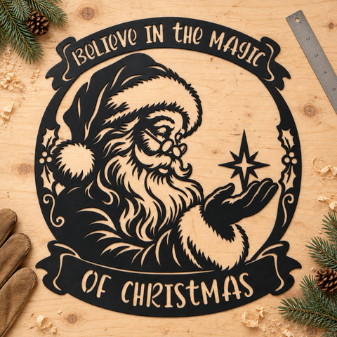 Believe in the magic of Christmas laser svg (5).png