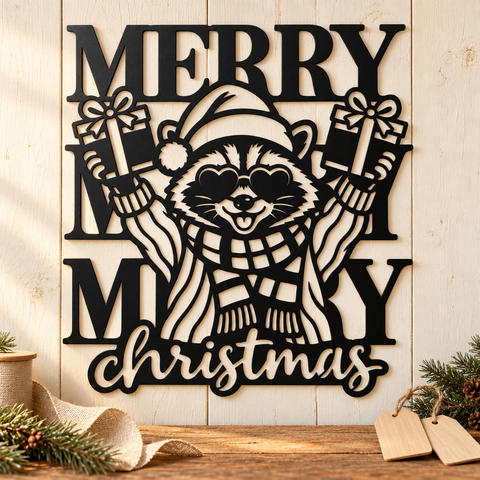 Christmas Gift Raccoon laser svg 4.png