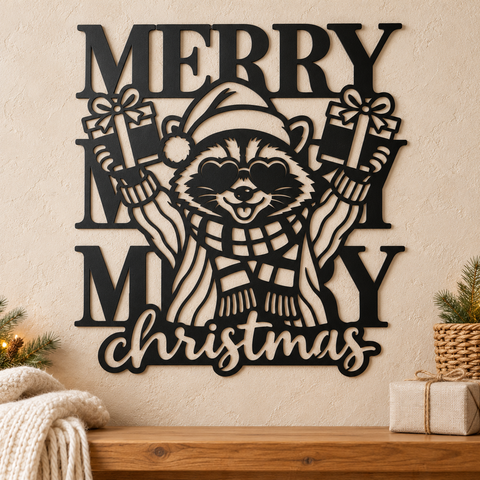 Christmas Gift Raccoon laser svg 8.png