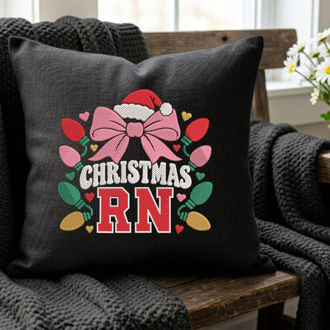Christmas RN Santa Hat - Black_Pillow.jpg
