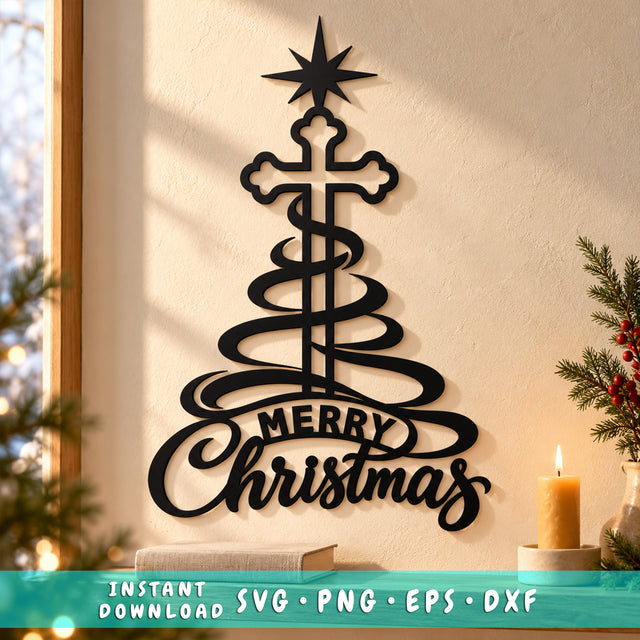 Christmas Ribbon Cross laser svg 1.jpg