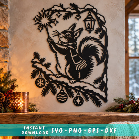 Christmas Star Squirrel laser svg 1.jpg
