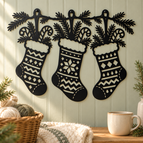 Christmas Stocking Garland laser svg 3.png