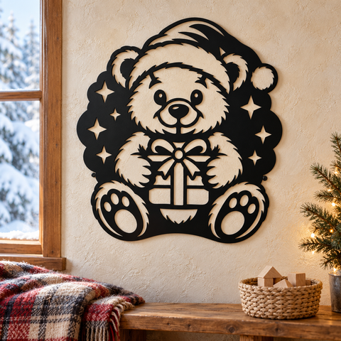 Christmas Teddy Bear laser svg 3.png