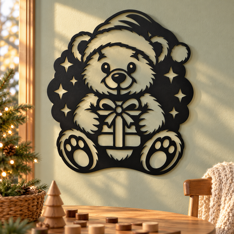 Christmas Teddy Bear laser svg 5.png