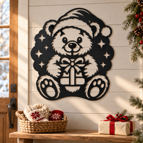 Christmas Teddy Bear laser svg 7.png