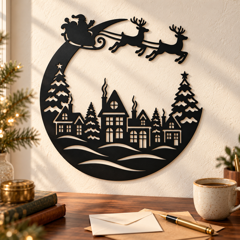 Crescent Christmas Village laser svg 3.png