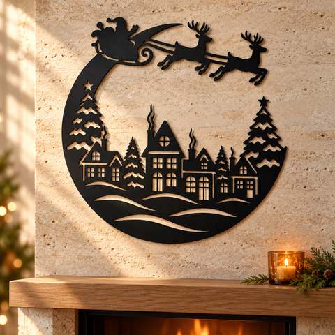 Crescent Christmas Village laser svg 6.png