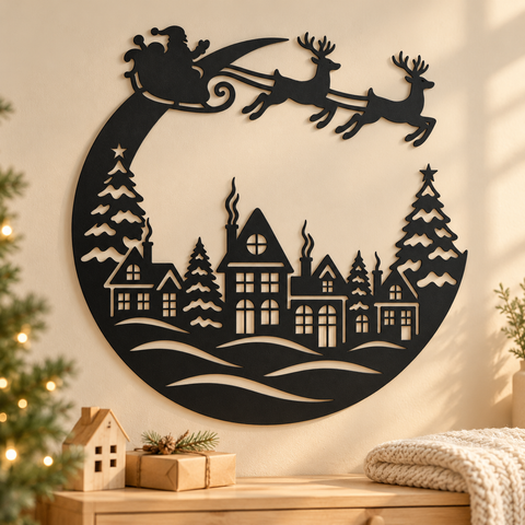 Crescent Christmas Village laser svg 7.png