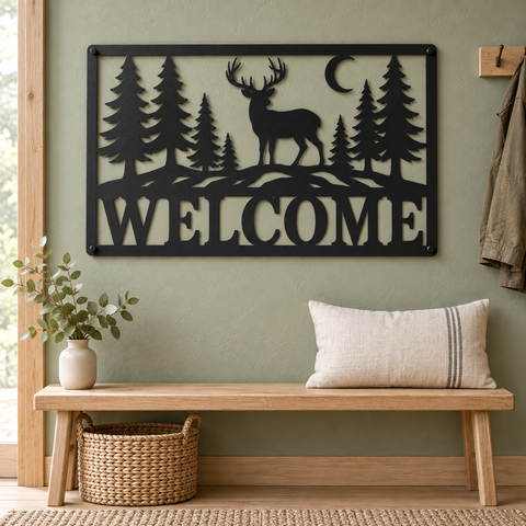 Deer forest welcome sign laser svg  (1).png