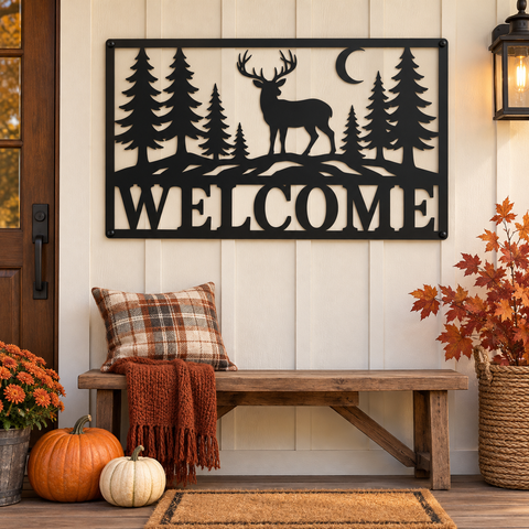 Deer forest welcome sign laser svg  (5).png