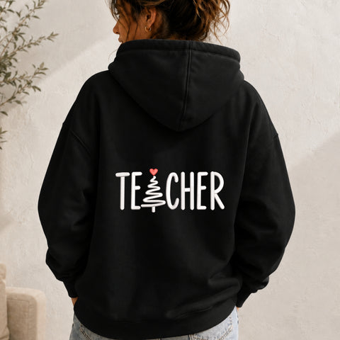 EF624. Christmas Teacher Tree - Black_Hoodie.jpg