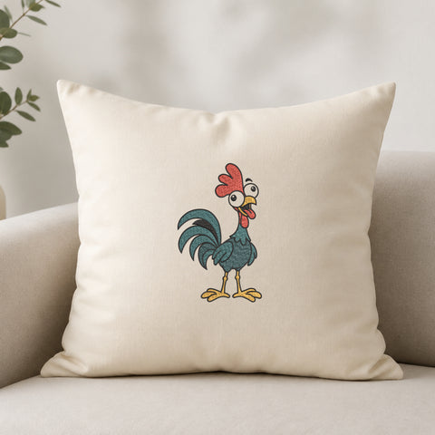 EF629. Funny Hei Hei Rooster - White_Pillow.jpg