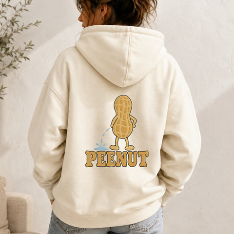 EF630. Funny Peanut Wordplay - White_Hoodie.jpg