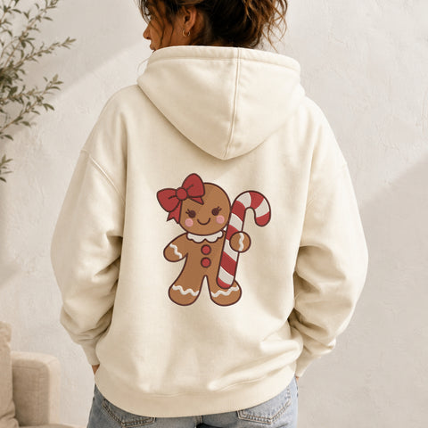 EF632. Gingerbread Girl Candy Cane - White_Hoodie.jpg