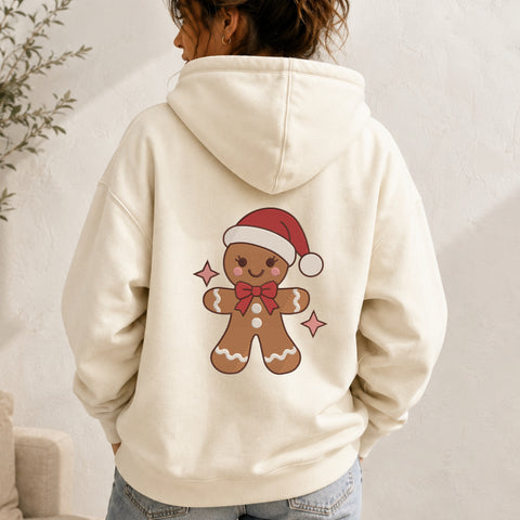 EF633. Gingerbread Man Santa Bow - White_Hoodie.jpg