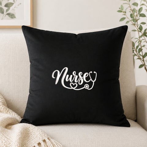 EF637. I Love Nurses - Black_Pillow.jpg