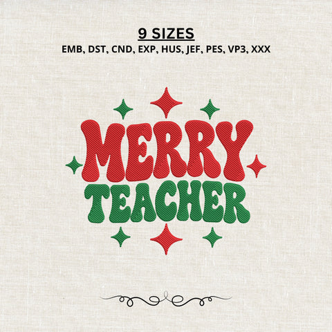 EF641. Merry Teacher Retro Christmas - Main_White_Mockup.jpg