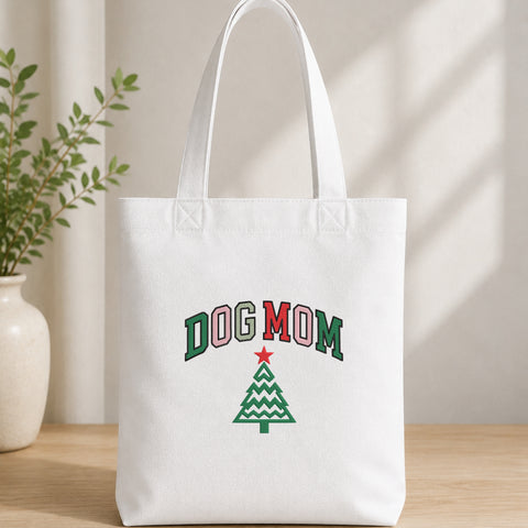 EF684. Dog Mom - White_Totebag.jpg