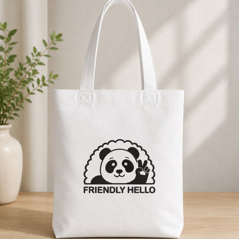 EF688. Friendly Hello - White_Totebag.jpg