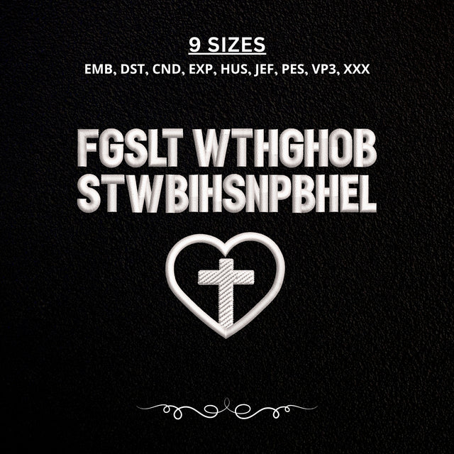 EF699. John 3.16 First Letter Christian Cross Heart - Main_Black_Mockup.jpg