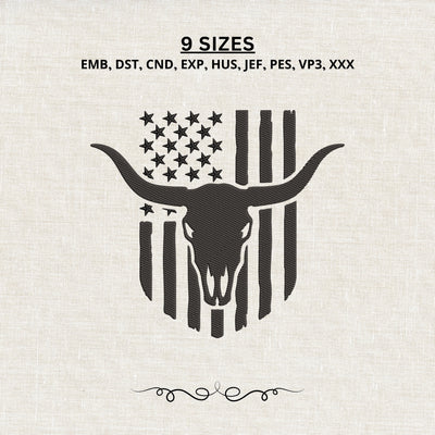 EF730. Western Longhorn Skull American Flag - Main_White_Mockup.jpg